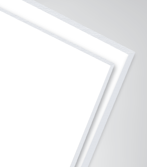 Opskummet PVC 19 mm - Hvid - Skåret på mål