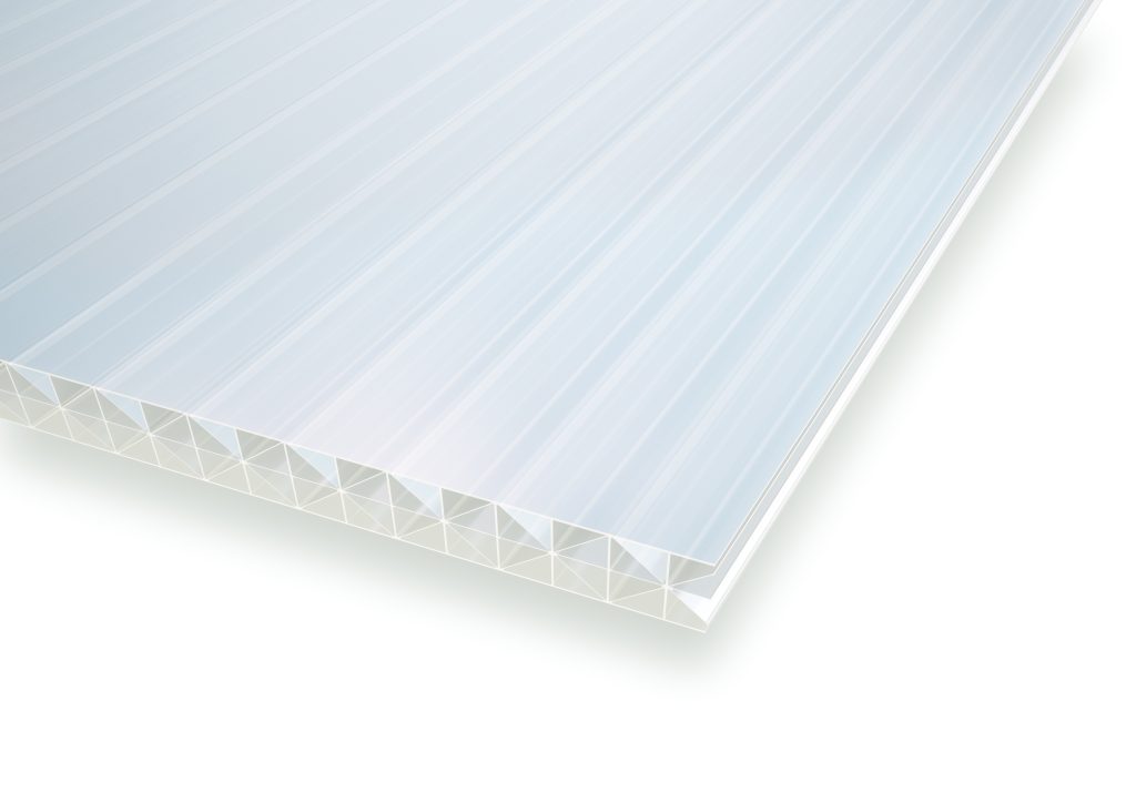 Kanalplade 16 mm opal 350 x 120 cm