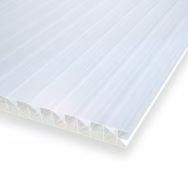 Kanalplade 16 mm opal 400 x 120 cm