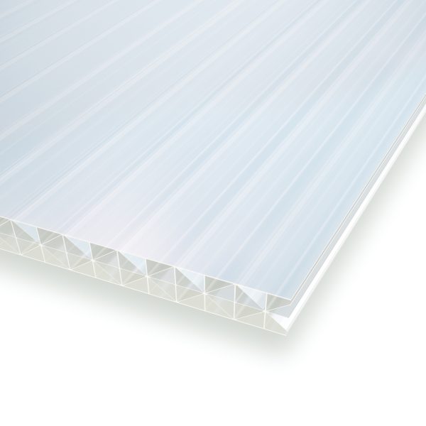 Kanalplade 16 mm opal 400 x 120 cm