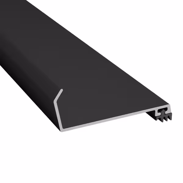 Murinddækningsprofil Sort Alu 515 cm