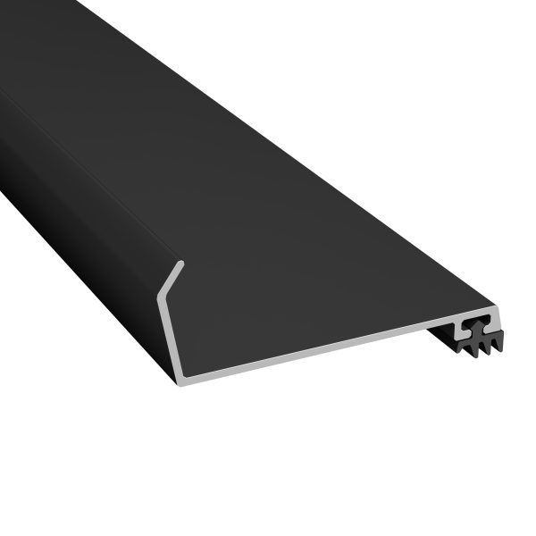 Murinddækningsprofil Sort Alu 515 cm