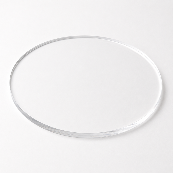 Rund akrylplade klar 3 mm