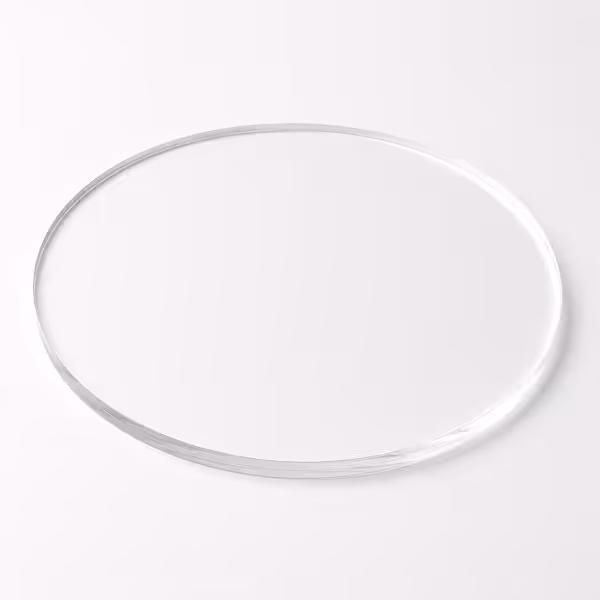 Rund akrylplade Klar 4 mm